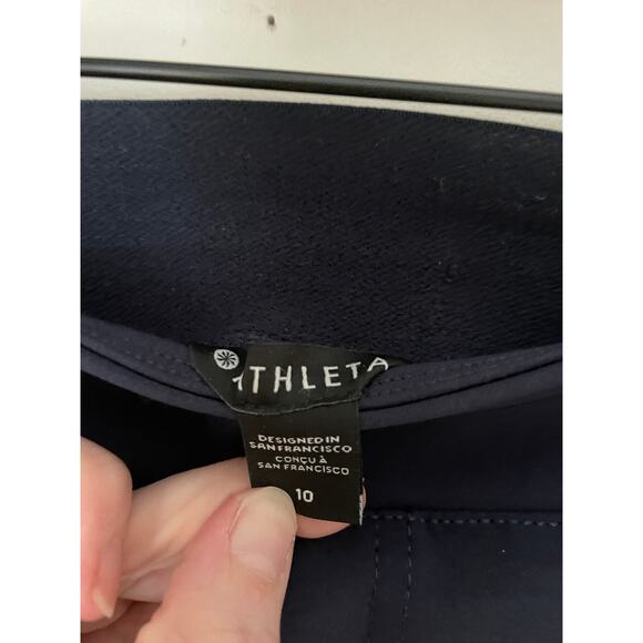 Athleta Endless High Rise Cargo Pants Navy Blue- size 10 - Picture 5 of 6